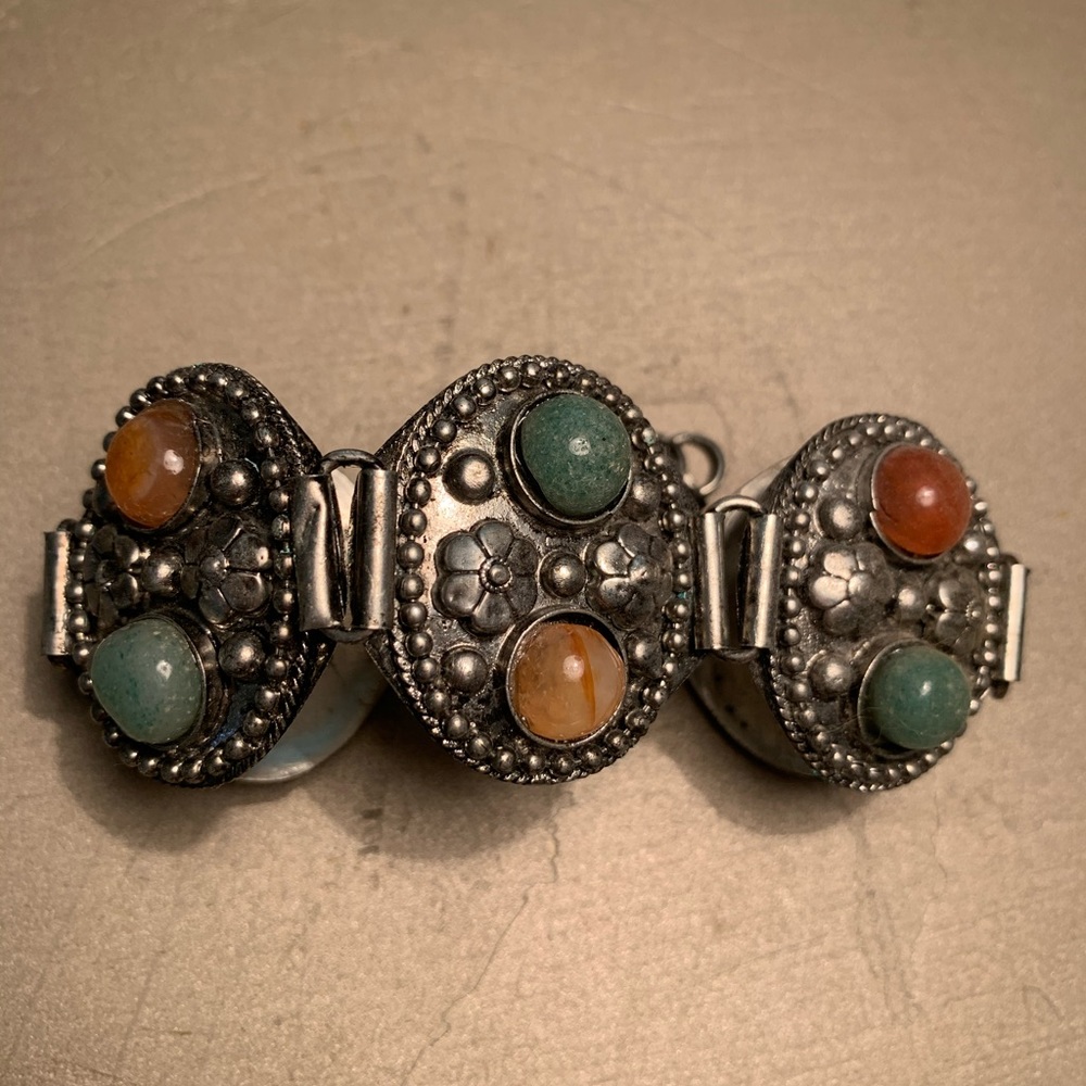 Earthbound Trading Silver and Gemstone Bracelet